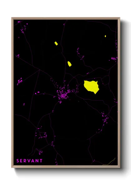 Une affiche de carte sur Servant