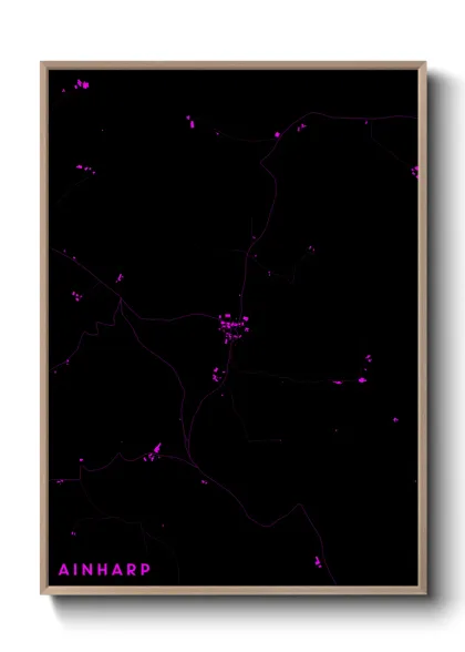 Une affiche de carte sur Ainharp