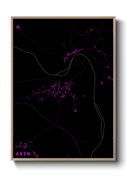 Une affiche de carte sur Aren