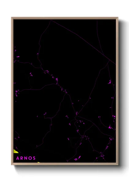 Une affiche de carte sur Arnos