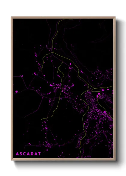 Une affiche de carte sur Ascarat