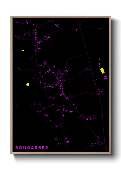 Une affiche de carte sur Bougarber