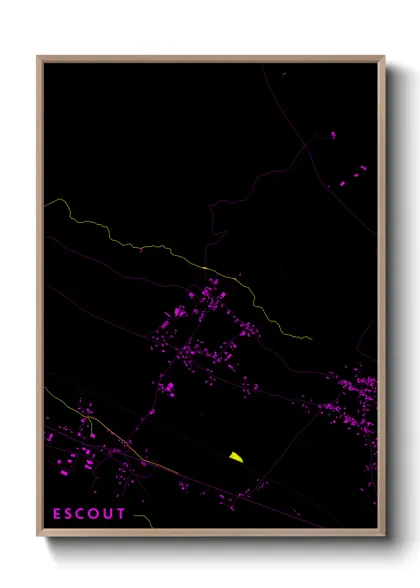 Une affiche de carte sur Escout