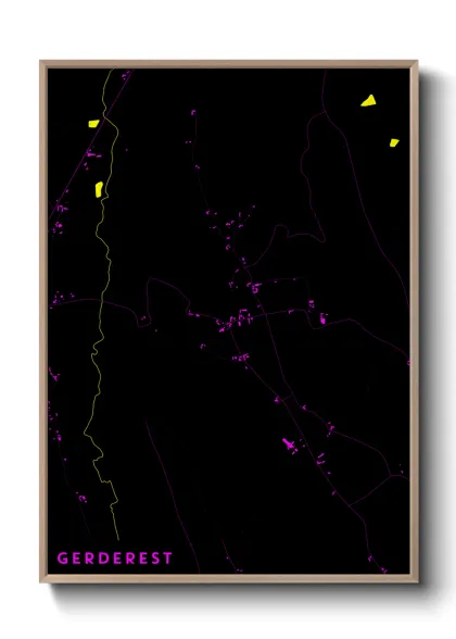 Une affiche de carte sur Gerderest