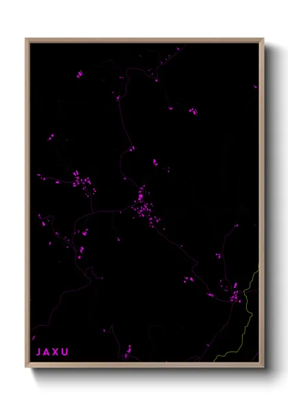 Une affiche de carte sur Jaxu