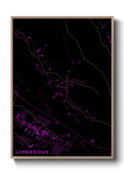 Une affiche de carte sur Limendous