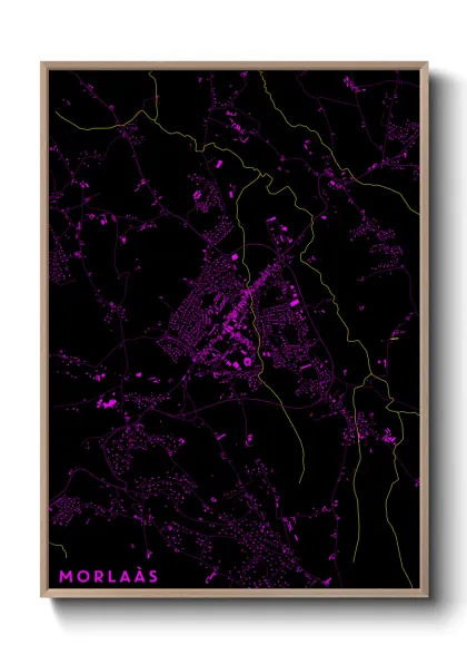 Une affiche de carte sur Morlaàs