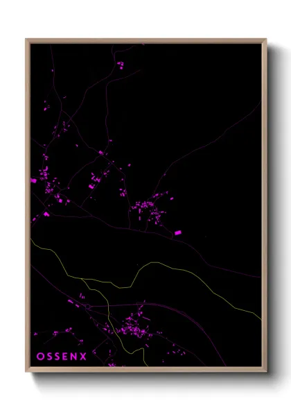 Une affiche de carte sur Ossenx