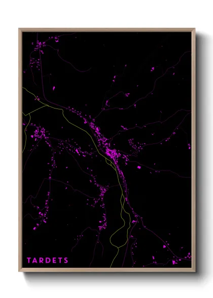 Une affiche de carte sur Tardets