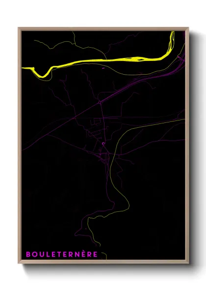 Une affiche de carte sur Bouleternère