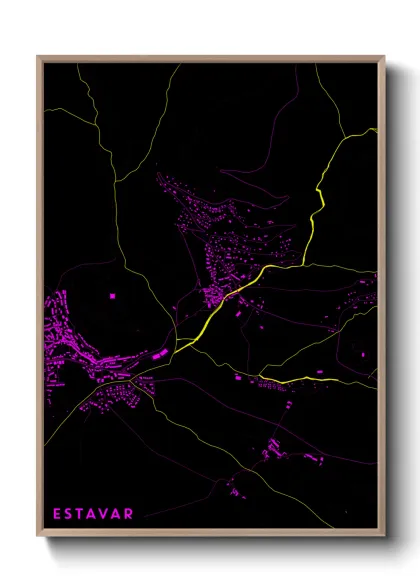 Une affiche de carte sur Estavar