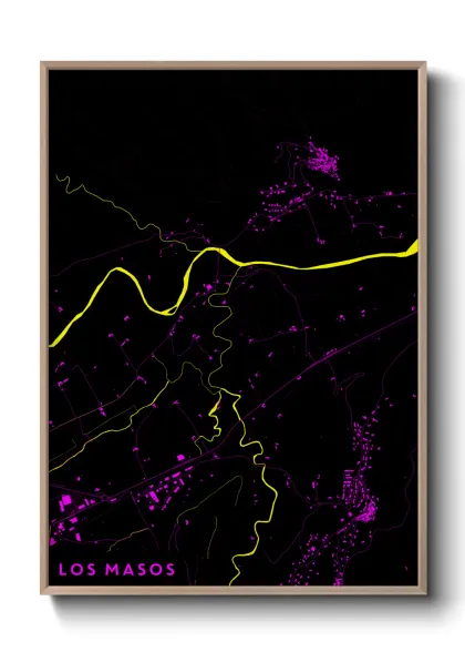 Une affiche de carte sur Los Masos