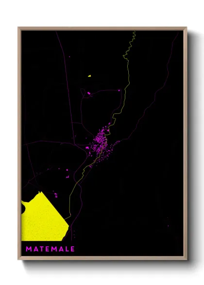 Une affiche de carte sur Matemale