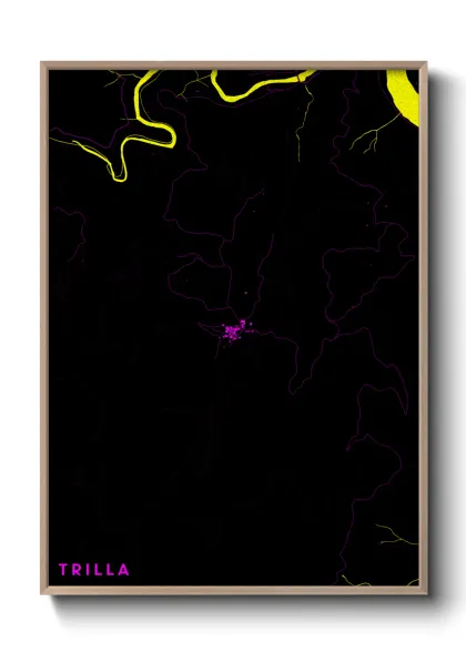 Une affiche de carte sur Trilla