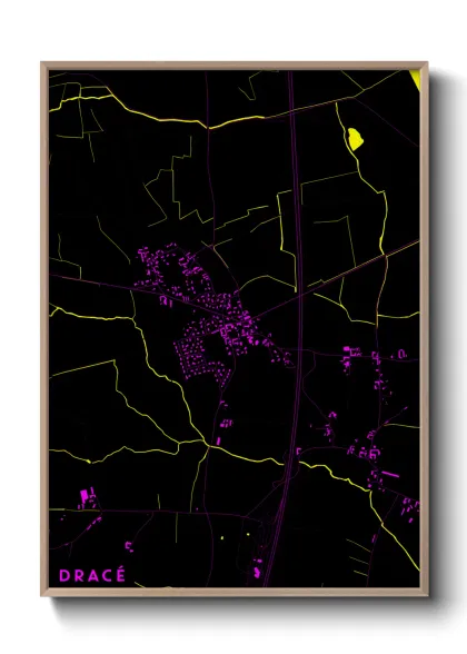 Une affiche de carte sur Dracé