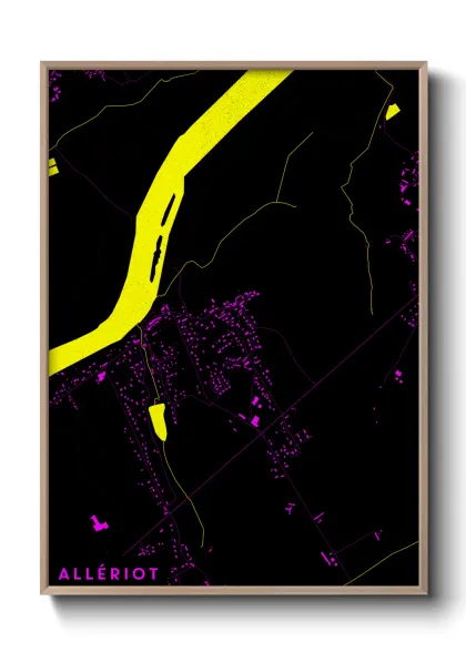 Une affiche de carte sur Allériot