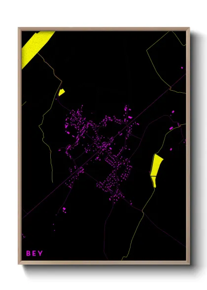 Une affiche de carte sur Bey