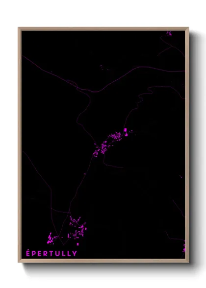 Une affiche de carte sur Épertully