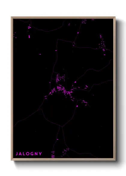 Une affiche de carte sur Jalogny