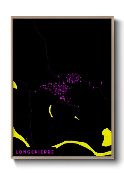 Une affiche de carte sur Longepierre