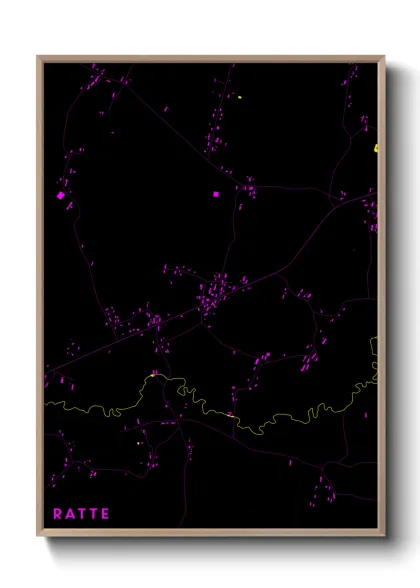 Une affiche de carte sur Ratte