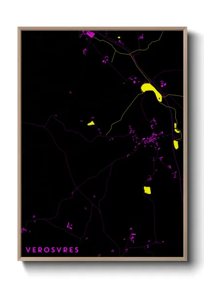Une affiche de carte sur Verosvres