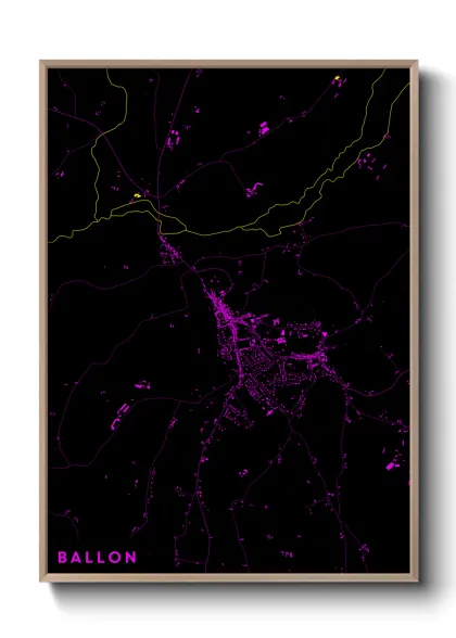 Une affiche de carte sur Ballon