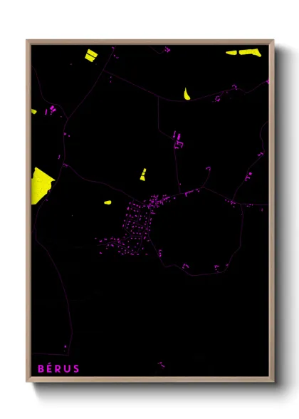 Une affiche de carte sur Bérus