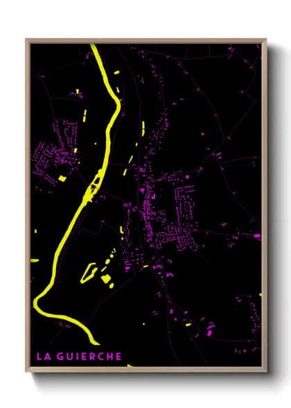 Une affiche de carte sur La Guierche