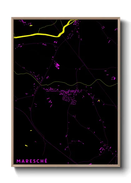 Une affiche de carte sur Maresché