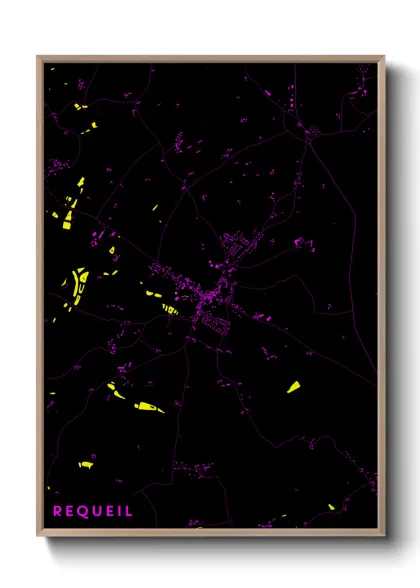 Une affiche de carte sur Requeil