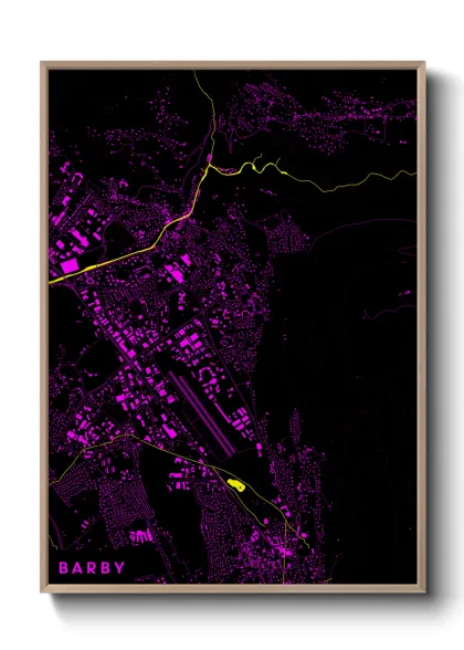 Une affiche de carte sur Barby