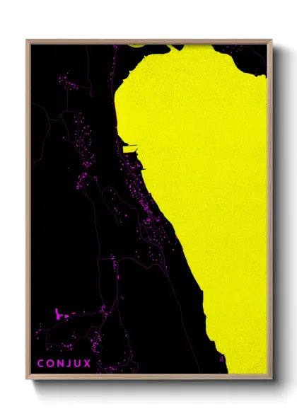 Une affiche de carte sur Conjux