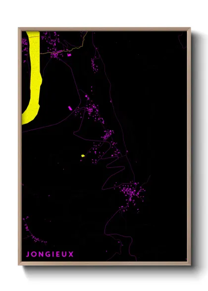 Une affiche de carte sur Jongieux
