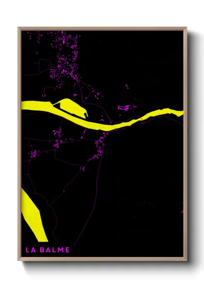 Une affiche de carte sur La Balme