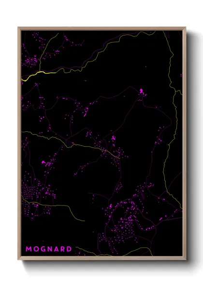 Une affiche de carte sur Mognard