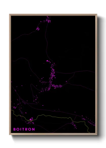 Une affiche de carte sur Boitron