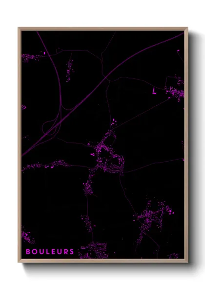 Une affiche de carte sur Bouleurs