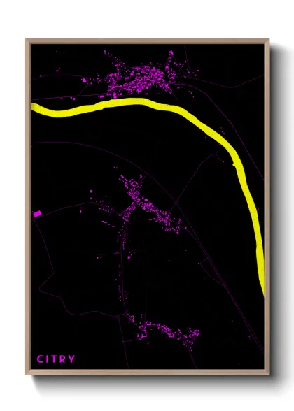 Une affiche de carte sur Citry