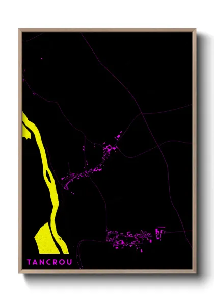 Une affiche de carte sur Tancrou