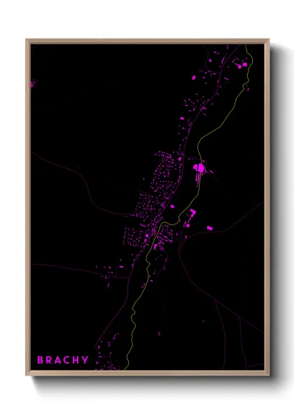 Une affiche de carte sur Brachy