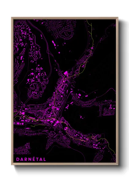 Une affiche de carte sur Darnétal