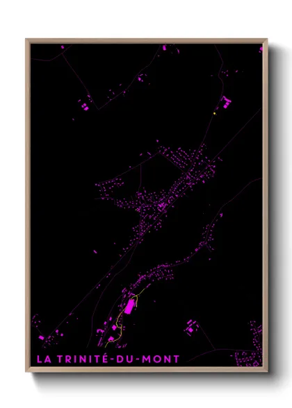 Une affiche de carte sur La Trinité-du-Mont