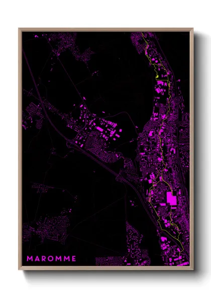 Une affiche de carte sur Maromme