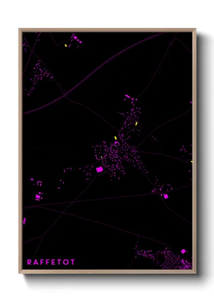 Une affiche de carte sur Raffetot