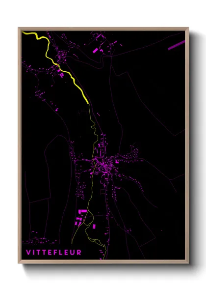 Une affiche de carte sur Vittefleur