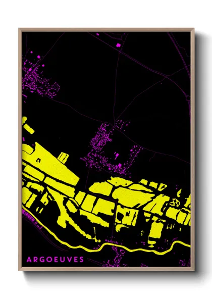 Une affiche de carte sur Argoeuves