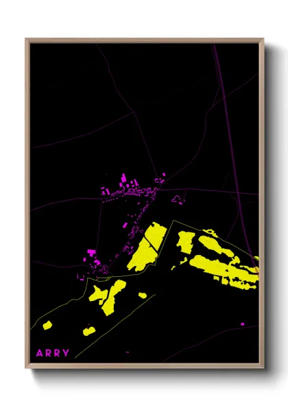 Une affiche de carte sur Arry