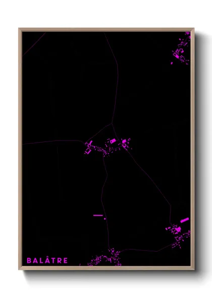 Une affiche de carte sur Balâtre