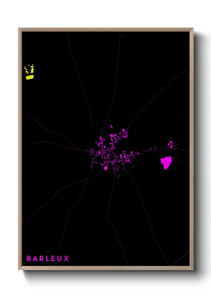 Une affiche de carte sur Barleux